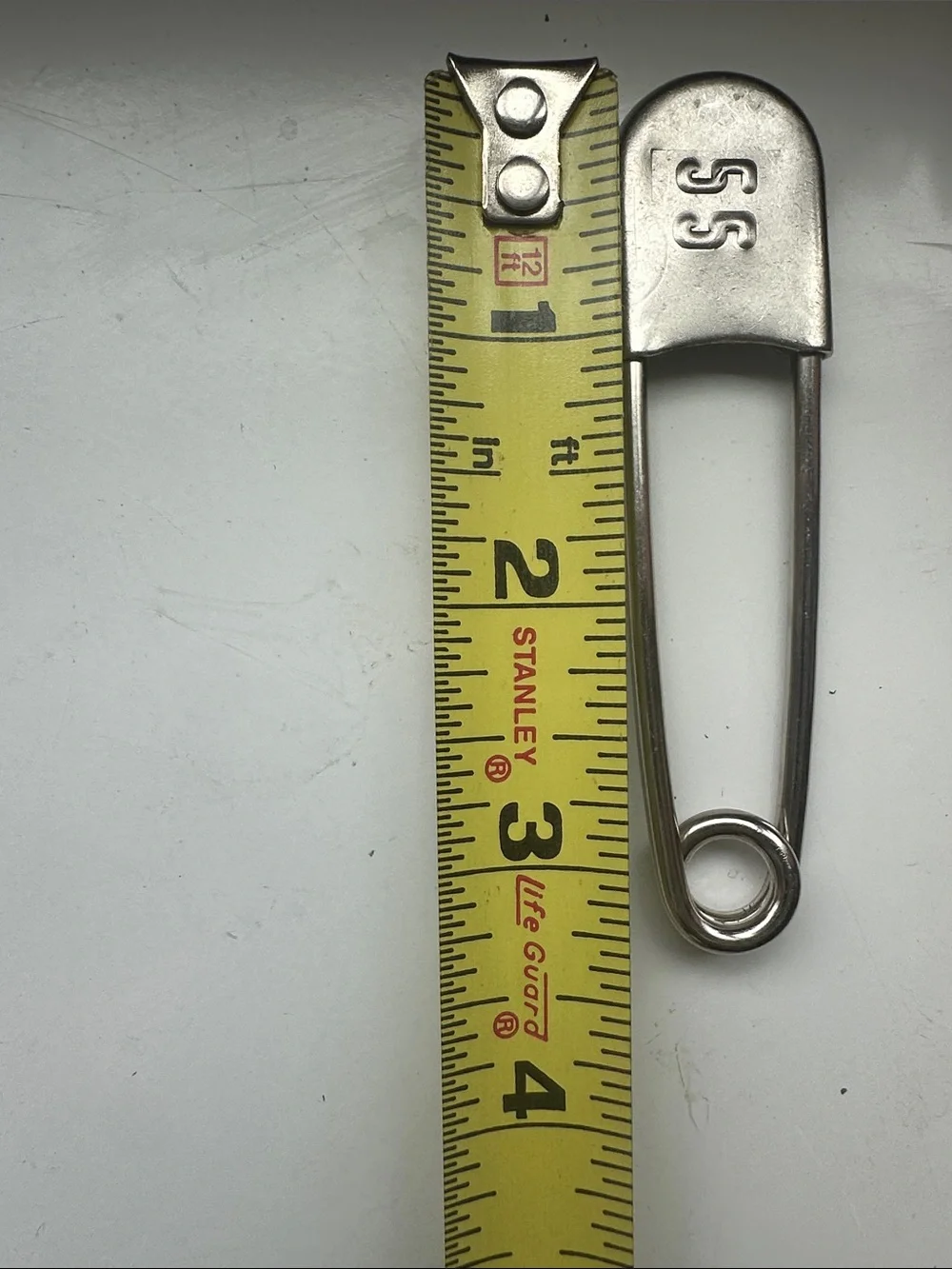 Vintage K1 Large Laundry Safety Pin with the #55